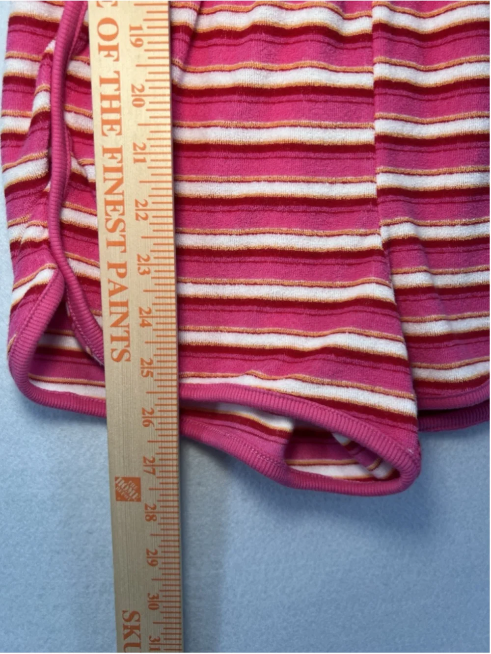 Old Navy Girls Terry Romper Shorts Pink Striped Youth Size Large 10-12 Summer